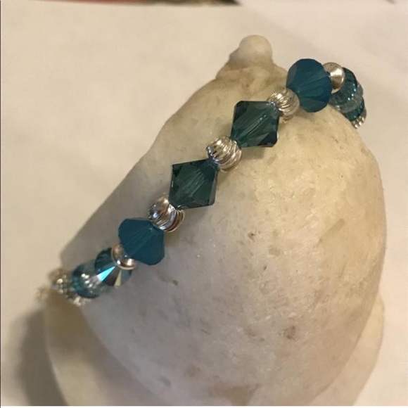 Swarovski crystal and sterling silver necklace - Picture 5 of 6